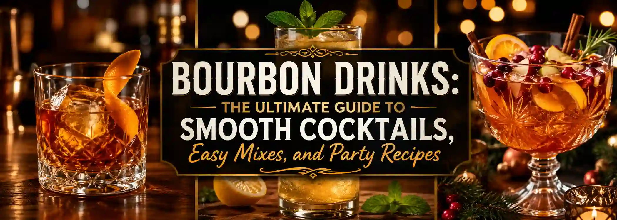 Bourbon Drinks: The Ultimate Guide to Smooth Cocktails, Easy Mixes, and Party Recipes