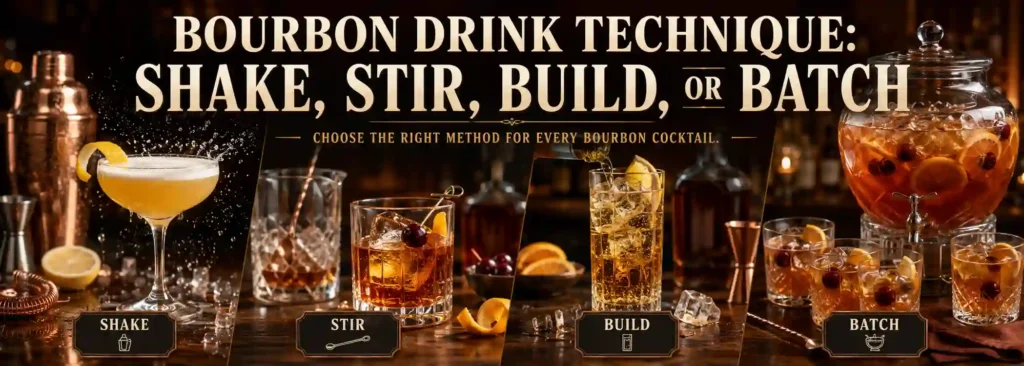 Bourbon Drink Technique: Shake, Stir, Build, or Batch