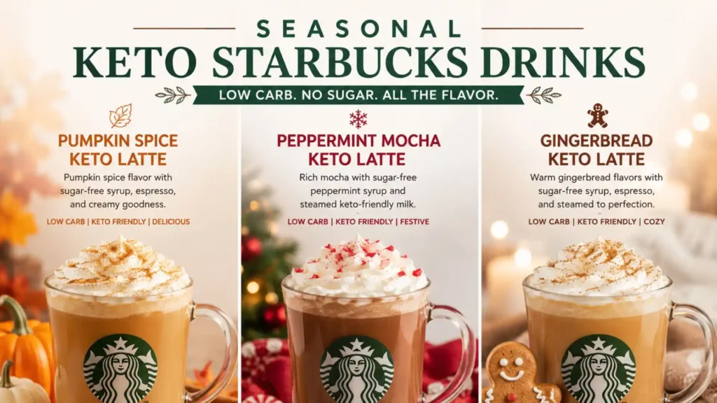 Seasonal Keto Starbucks Drinks