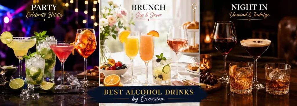 Best Alcohol Drinks by Occasion