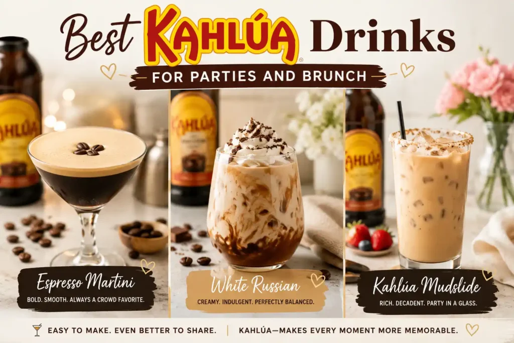 Best Kahlua Drinks for Parties and Brunch