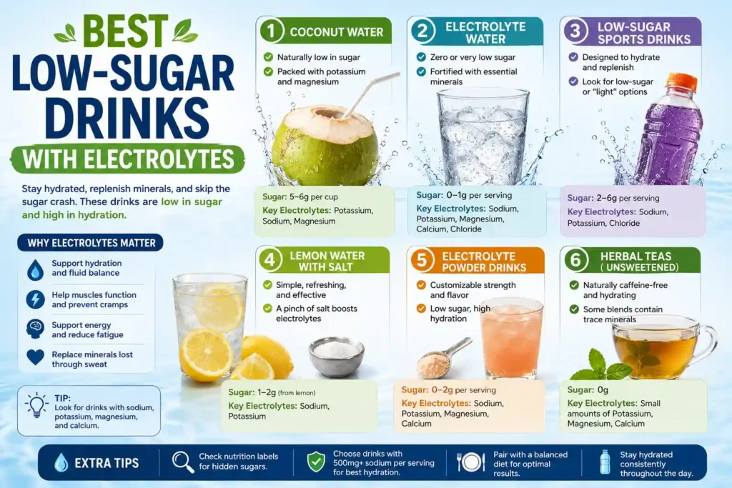 Best Low-Sugar Drinks With Electrolytes