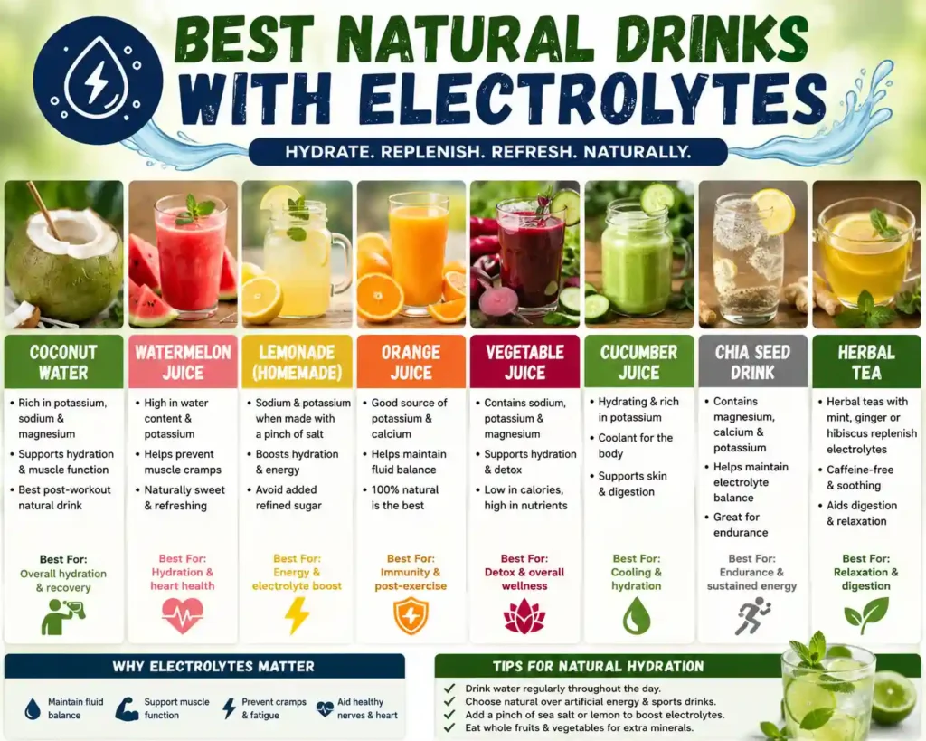 Best Natural Drinks With Electrolytes