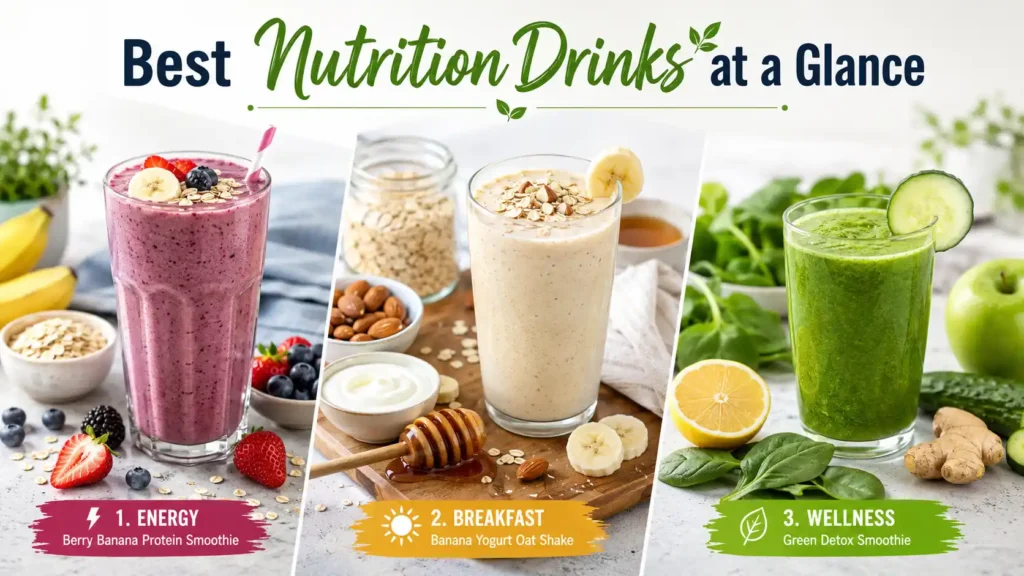 Best Nutrition Drinks at a Glance