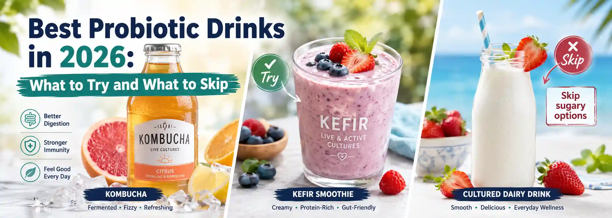 Best Probiotic Drinks in 2026: What to Try and What to Skip