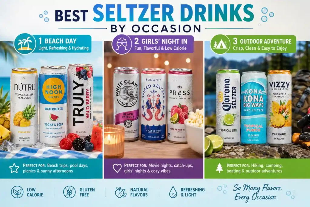 Best Seltzer Drinks by Occasion