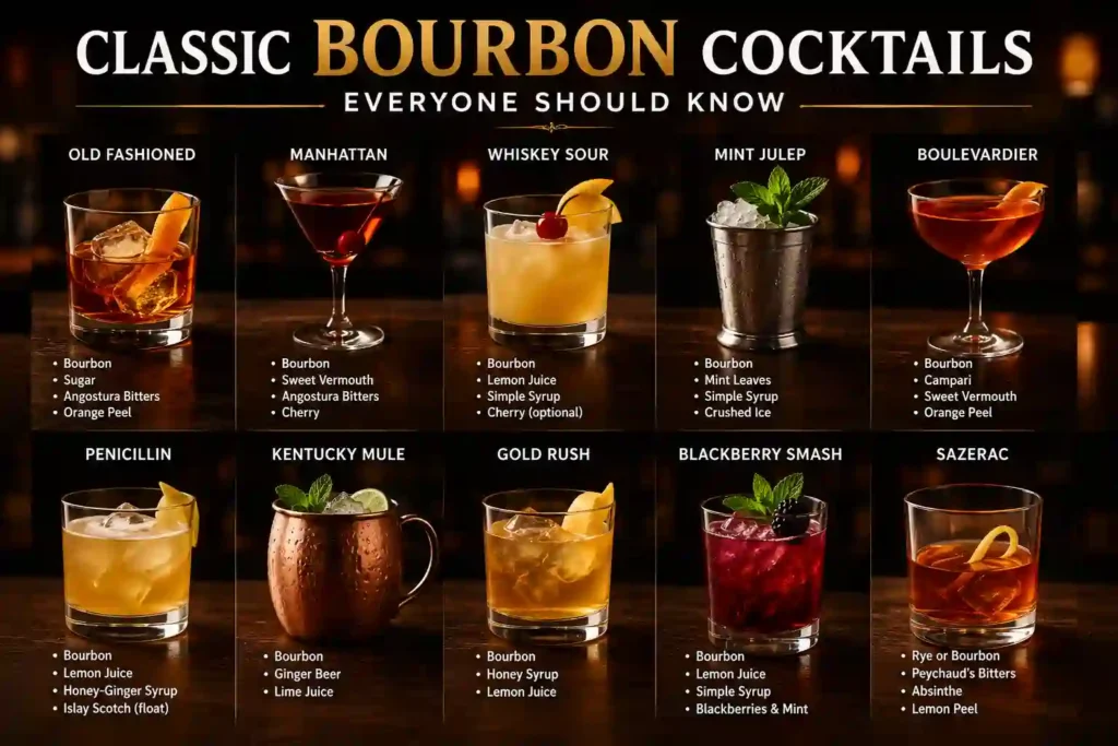 Classic Bourbon Cocktails Everyone Should Know