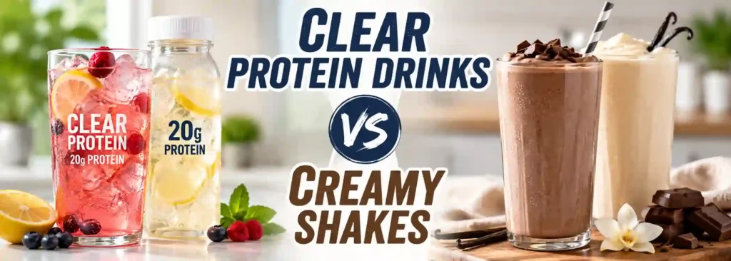 Clear Protein Drinks vs Creamy Shakes