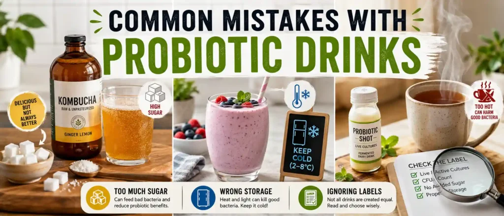Common Mistakes With Probiotic Drinks