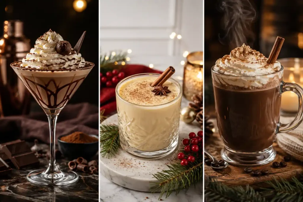 Creamy, Dessert, Holiday, and Warm Alcohol Drinks