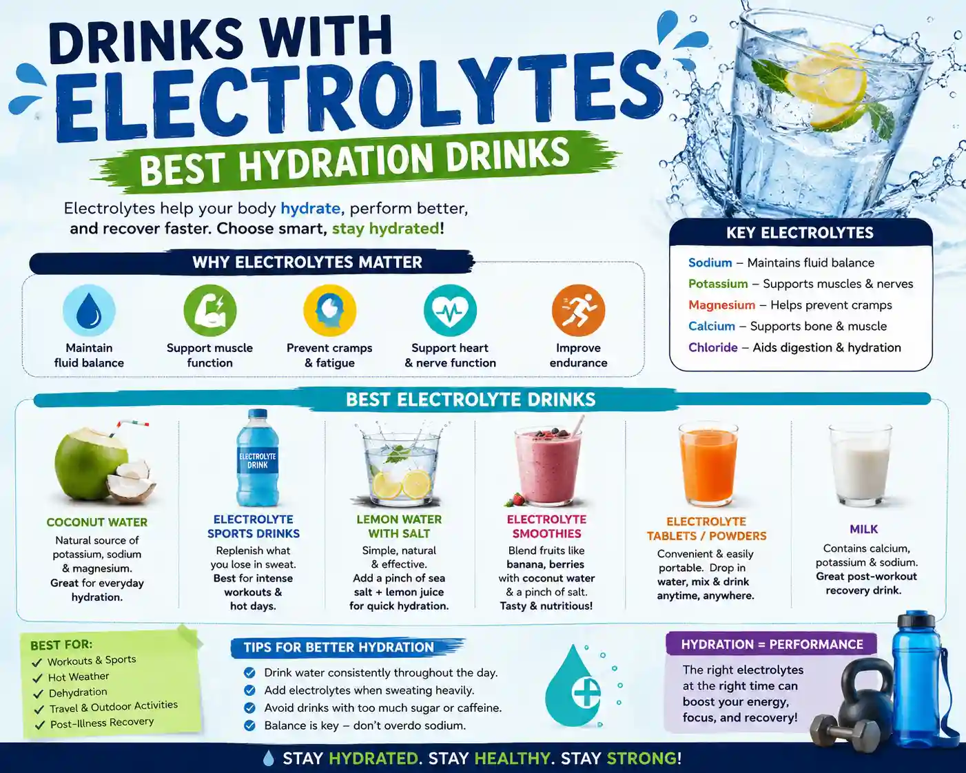 Drinks With Electrolytes: Best Hydration Drinks
