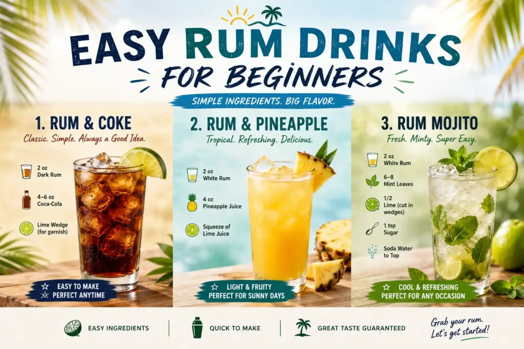 Easy Rum Drinks for Beginners