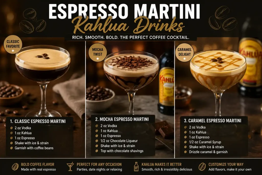 Espresso Martini Kahlua Drinks