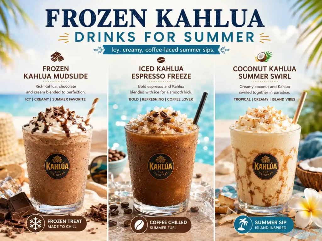 Frozen Kahlua Drinks for Summer
