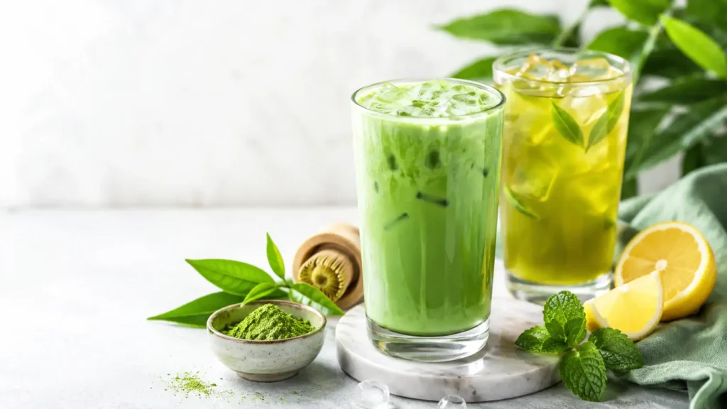 Green Tea And Matcha Energy Drinks