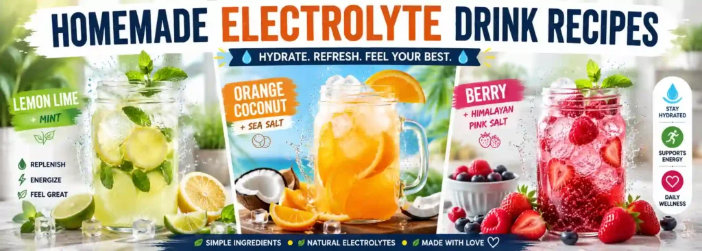 Homemade Electrolyte Drink Recipes