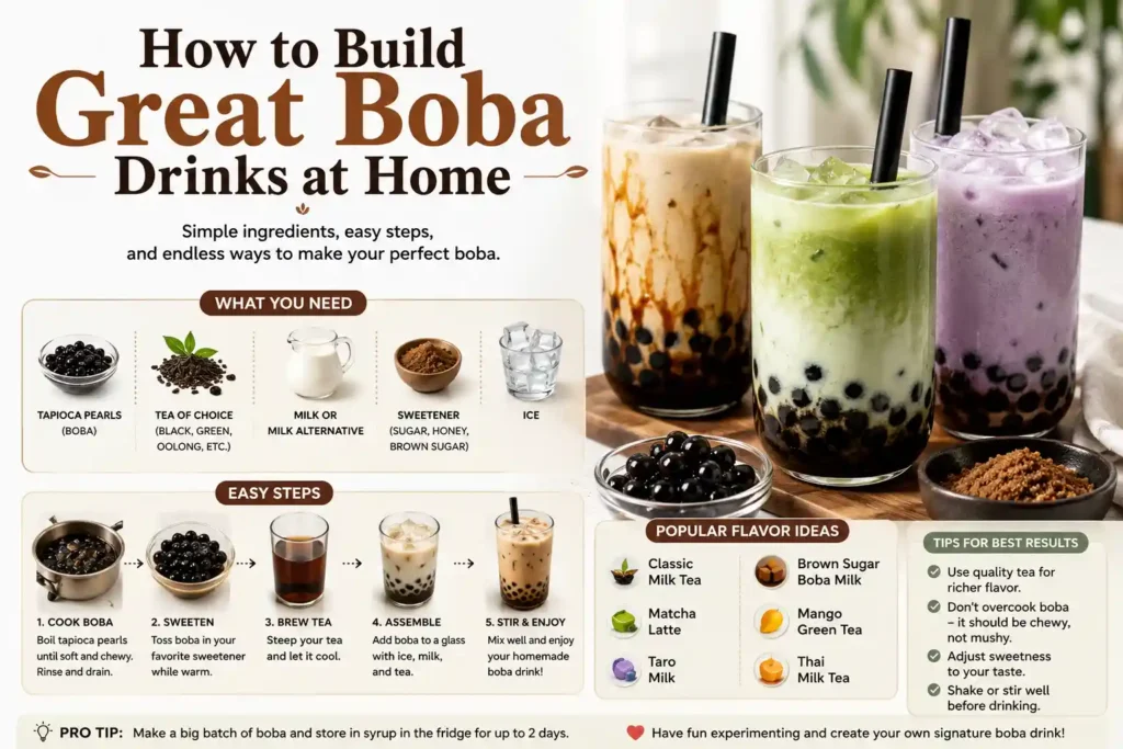 How to Build Great Boba Drinks at Home