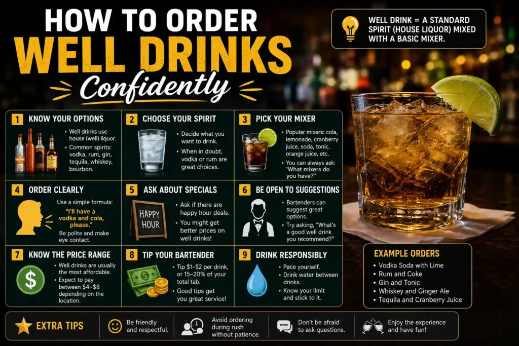 How to Order Well Drinks Confidently