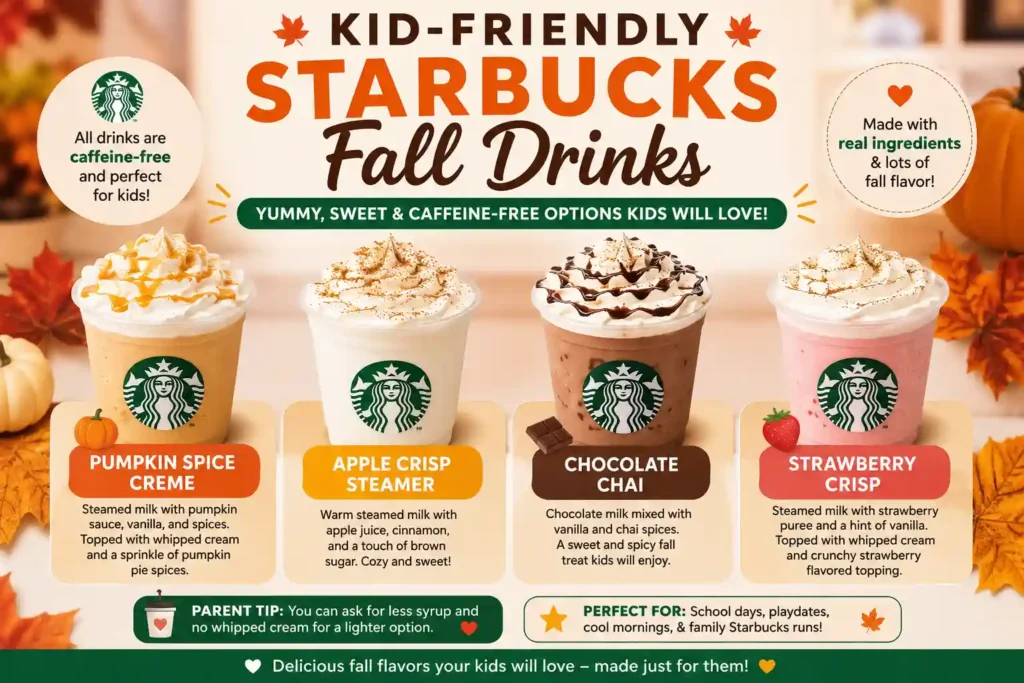 Kid-Friendly Starbucks Fall Drinks