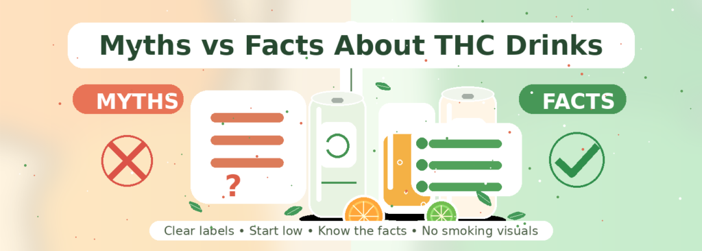 Myths vs Facts About THC Drinks