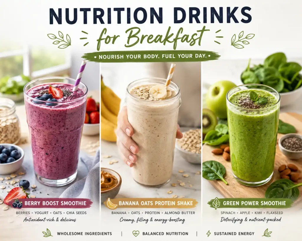 Nutrition Drinks for Breakfast