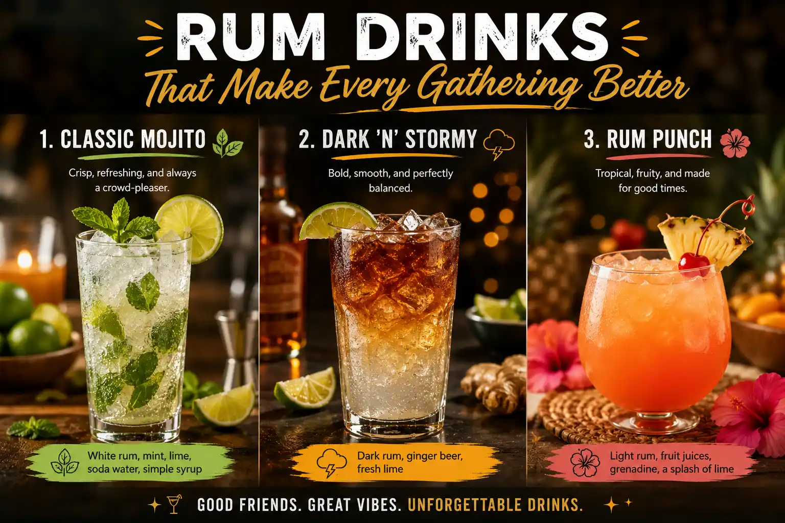 Rum Drinks That Make Every Gathering Better