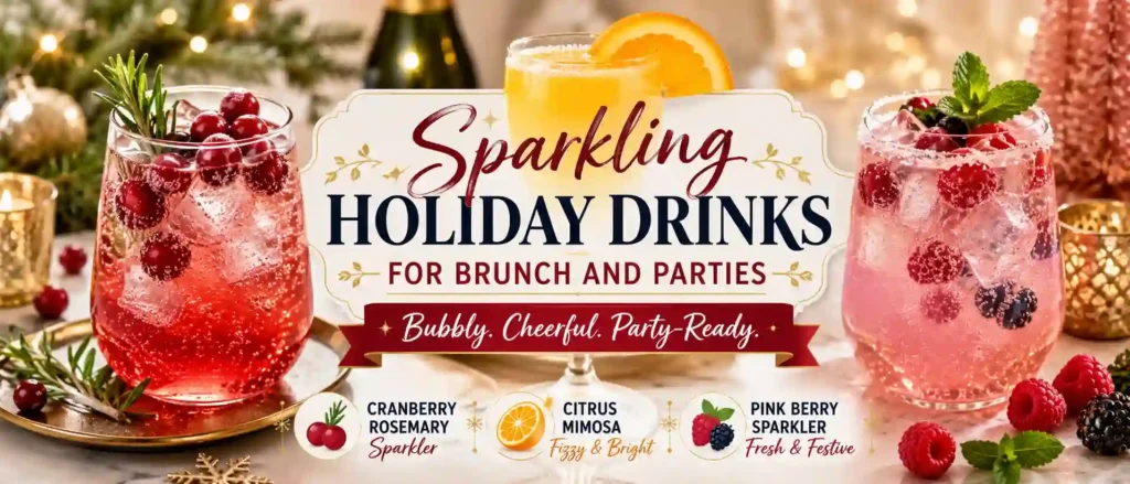 Sparkling Holiday Drinks for Brunch and Parties