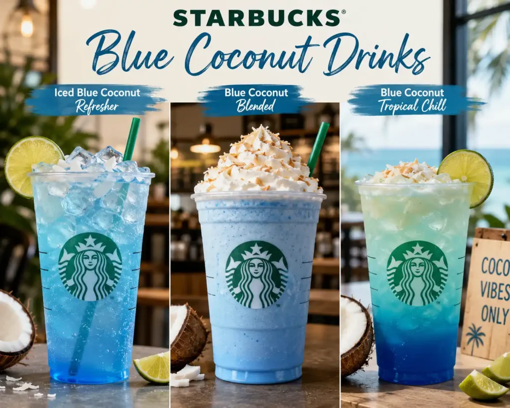 Starbucks Blue Coconut Drinks