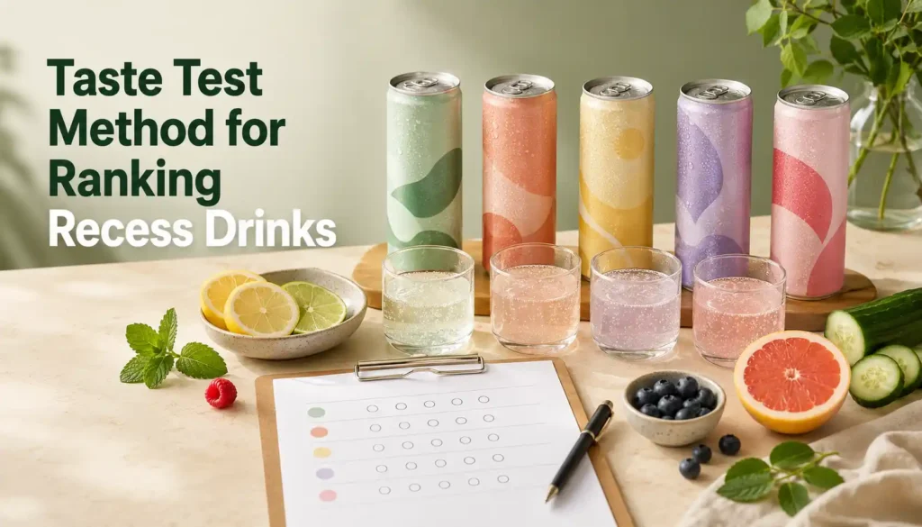 Taste Test Method for Ranking Recess Drinks