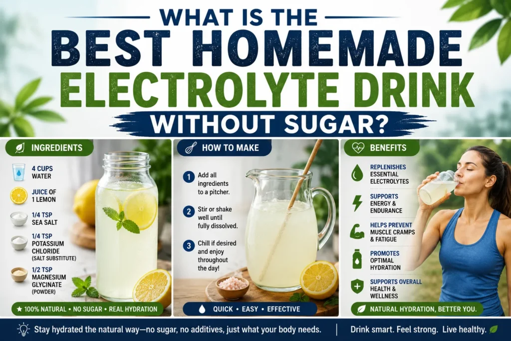 What Is the Best Homemade Electrolyte Drink Without Sugar?