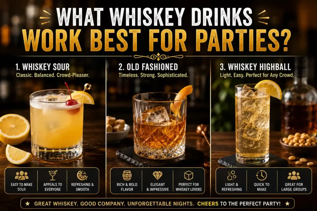 What Whiskey Drinks Work Best for Parties?