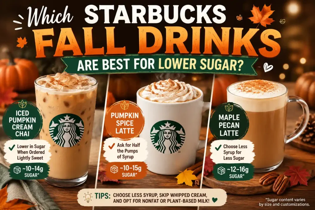 Which Starbucks Fall Drinks Are Best for Lower Sugar?