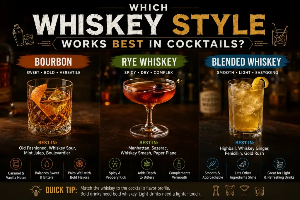 Which Whiskey Style Works Best in Cocktails?