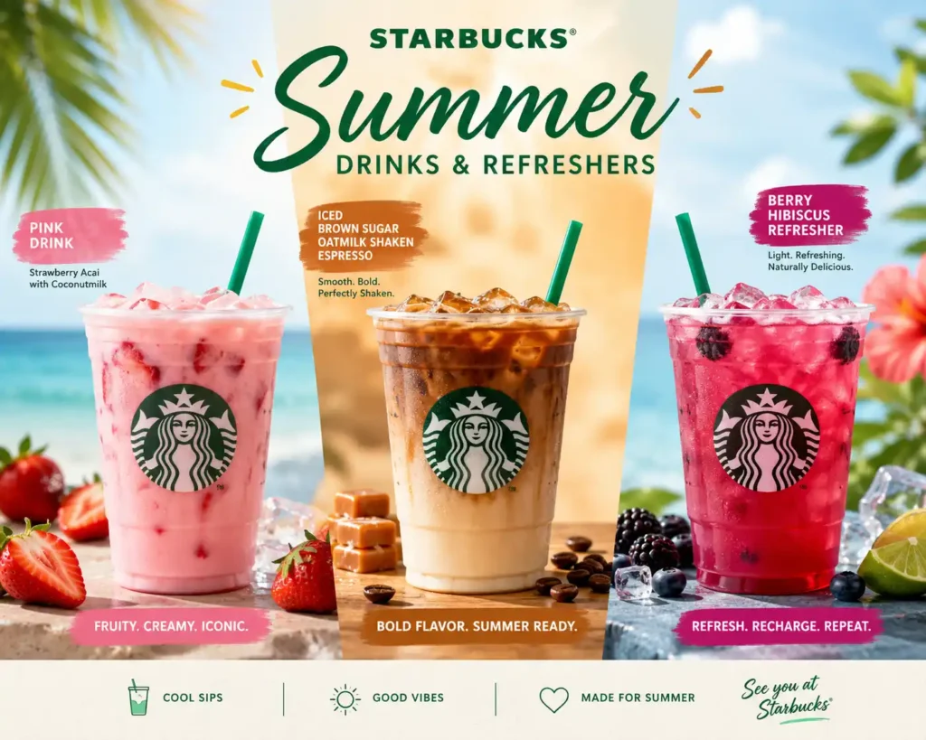 Starbucks Summer Drinks and Refreshers
