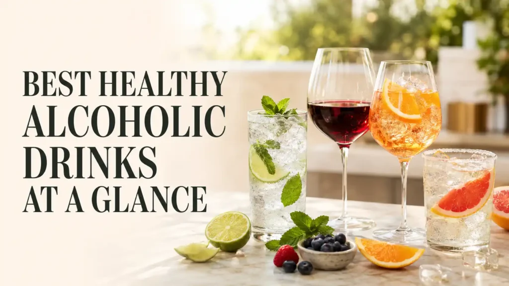 Best Healthy Alcoholic Drinks at a Glance