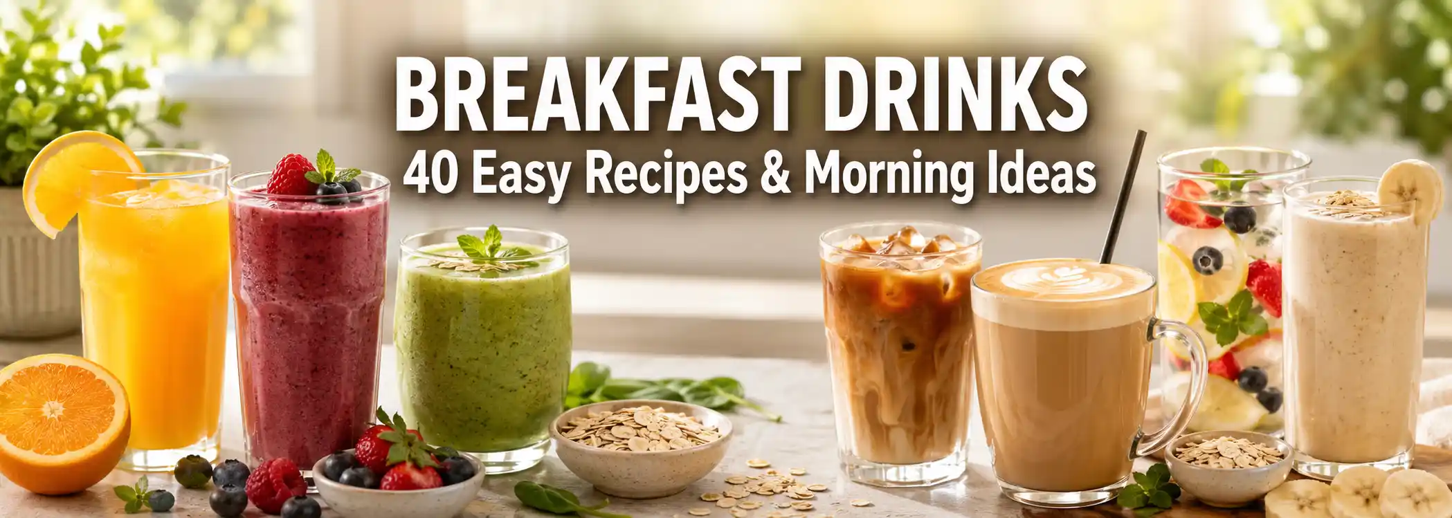 Breakfast Drinks: 40 Easy Recipes and Morning Ideas