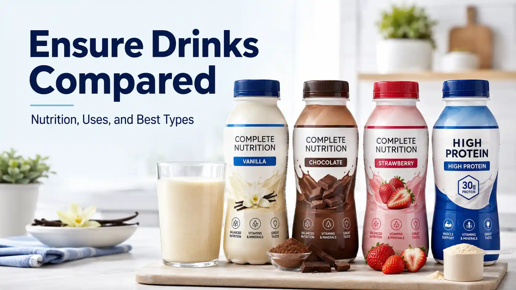 Ensure Drinks Compared: Nutrition, Uses, and Best Types