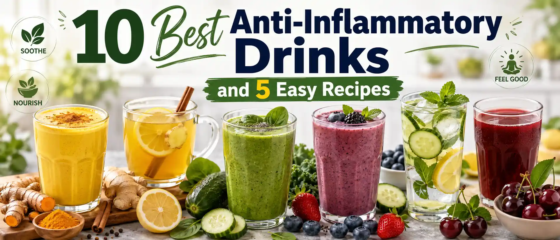 10 Best Anti-Inflammatory Drinks and 5 Easy Recipes