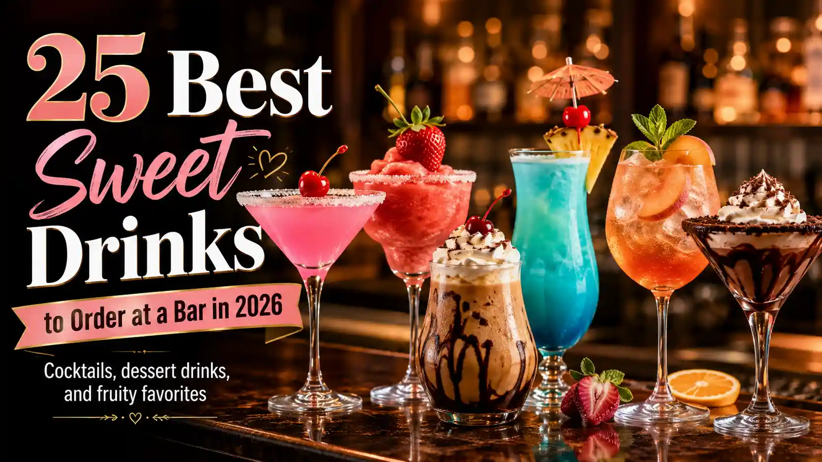 25 Best Sweet Drinks to Order at a Bar in 2026