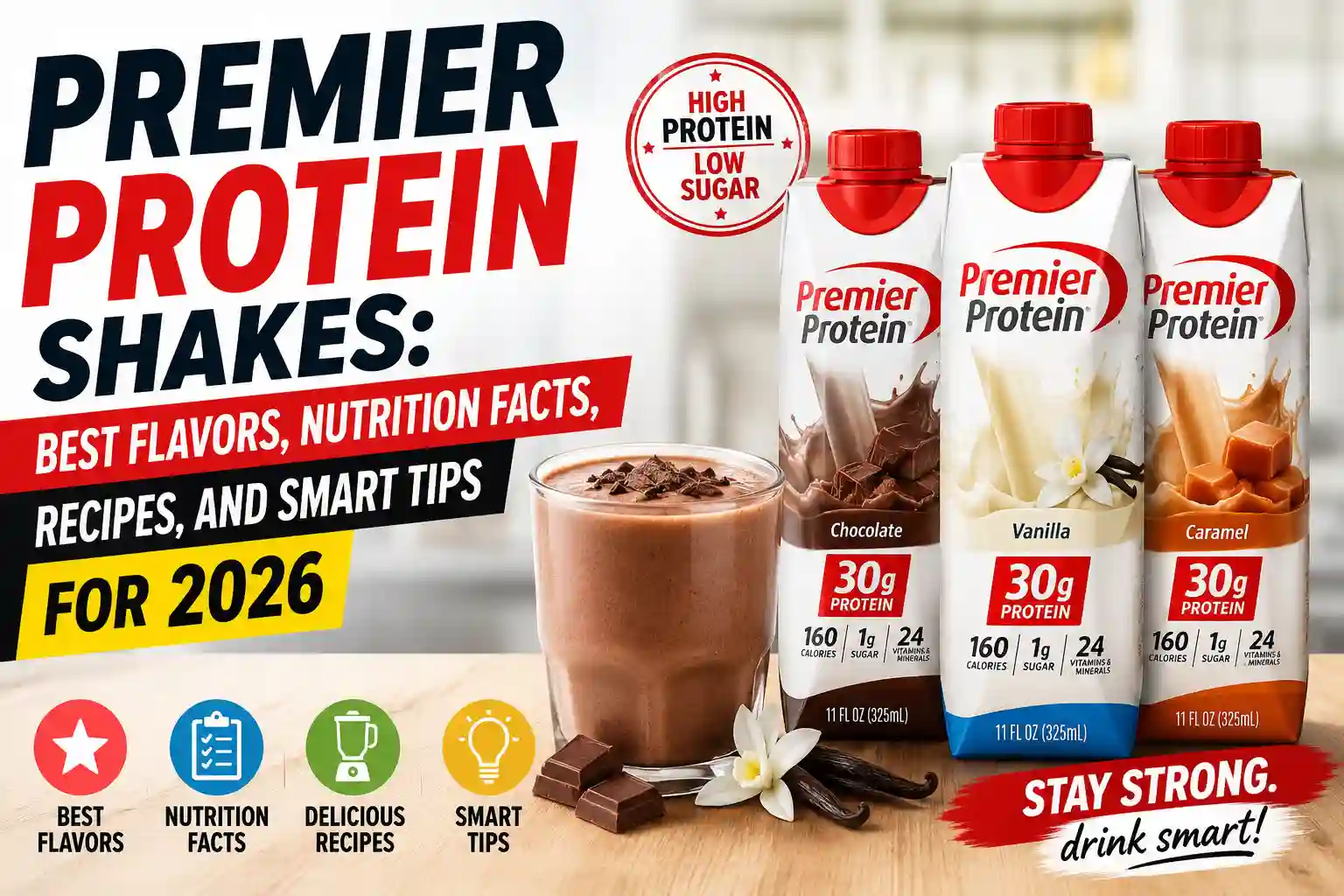 Premier Protein Shakes: Best Flavors, Nutrition Facts, Recipes, and Smart Tips for 2026