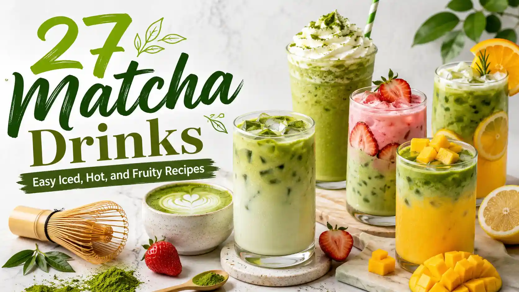 27 Matcha Drinks: Easy Iced, Hot, and Fruity Recipes