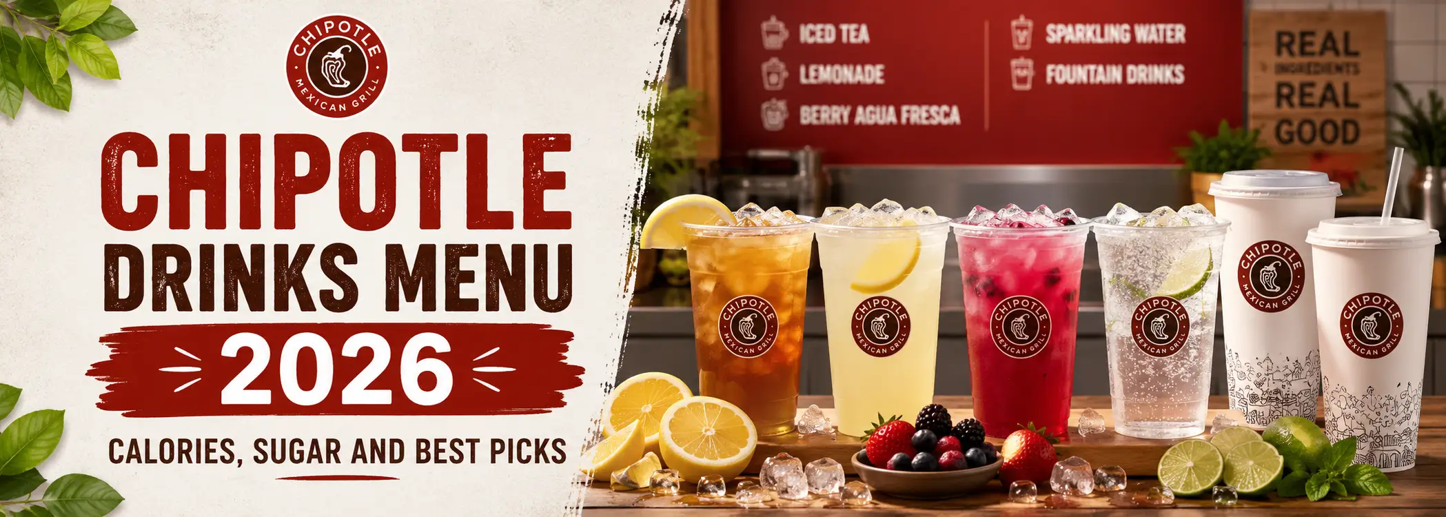 Chipotle Drinks Menu 2026: Calories, Sugar and Best Picks