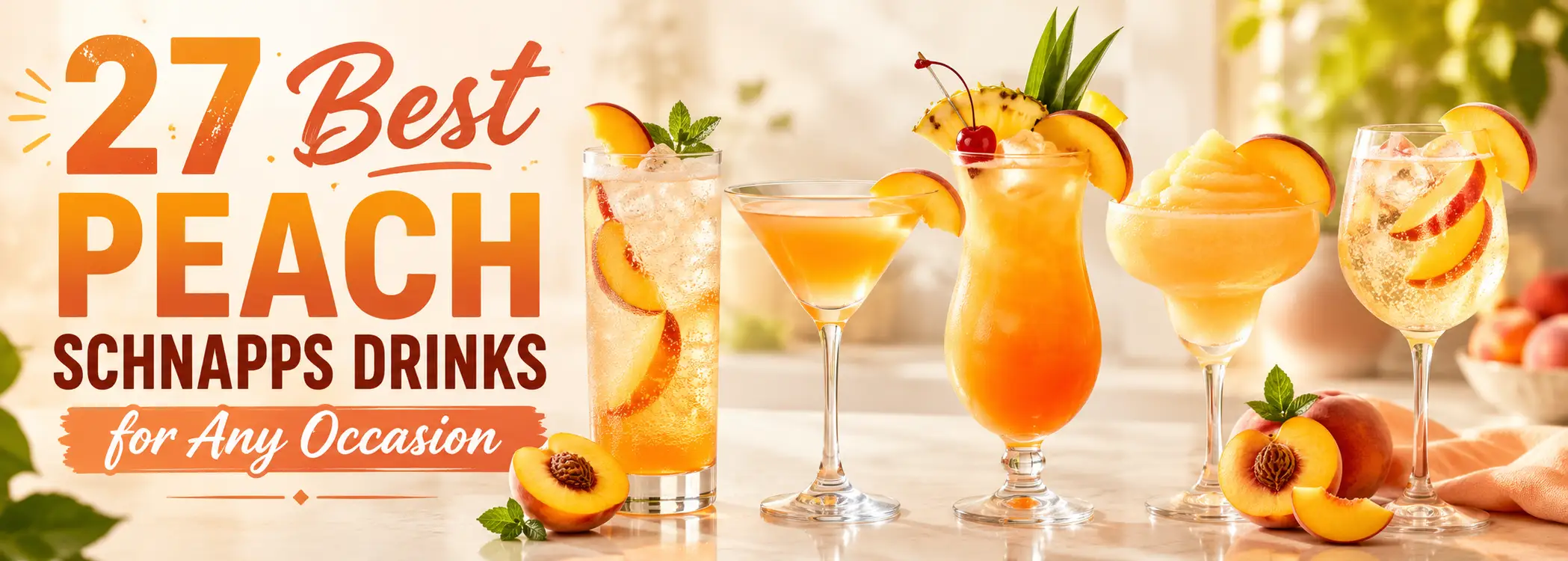 27 Best Peach Schnapps Drinks for Any Occasion