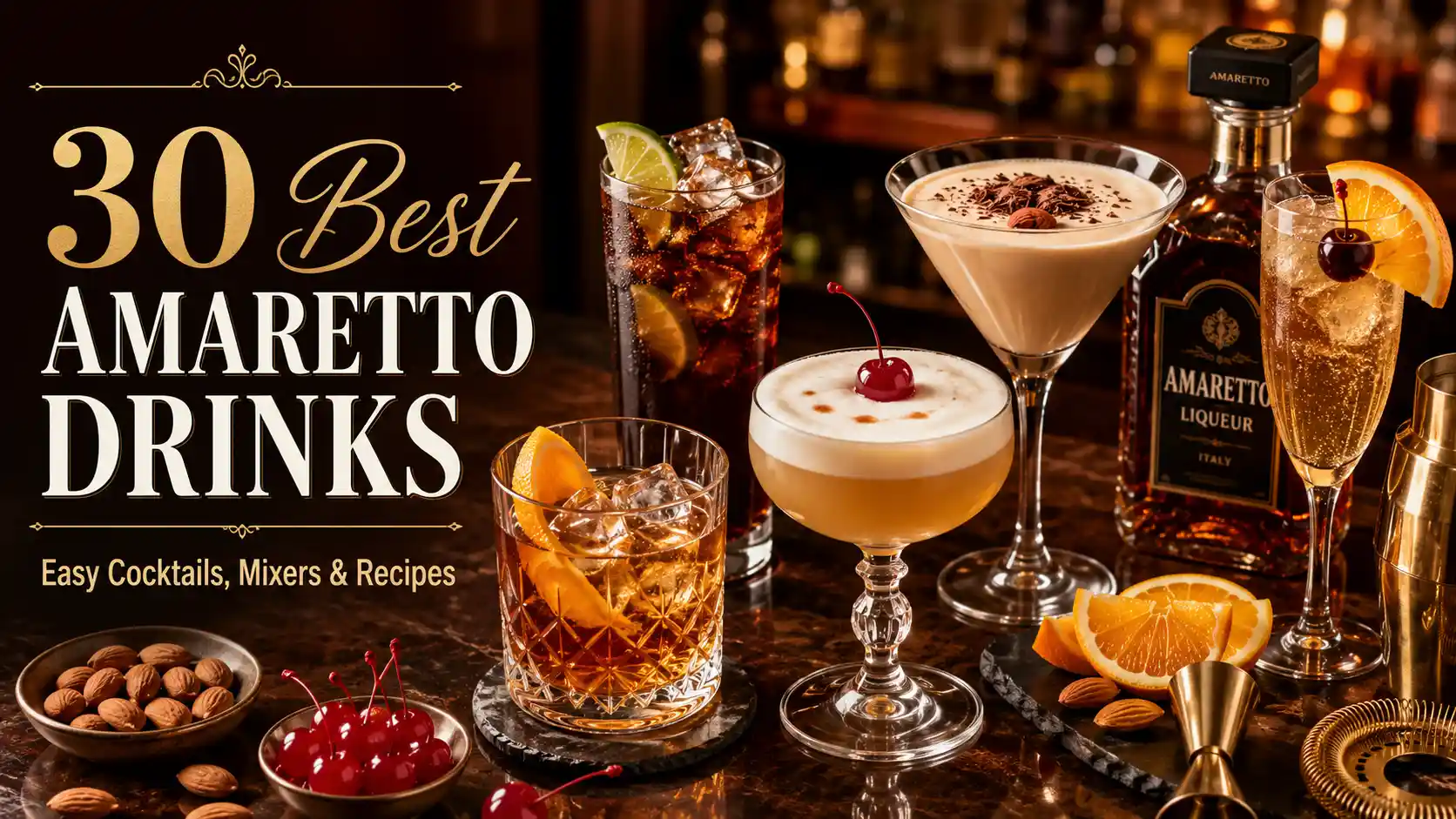 30 Best Amaretto Drinks: Easy Cocktails, Mixers & Recipes