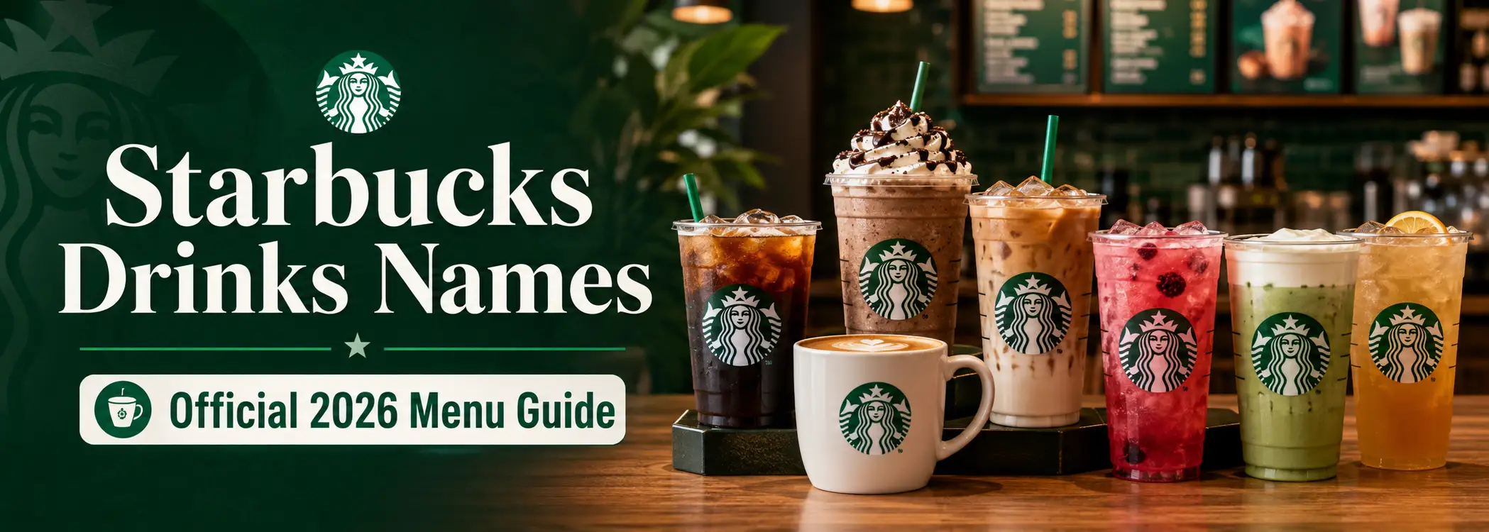 Starbucks Drinks Names: Official 2026 Menu Guide