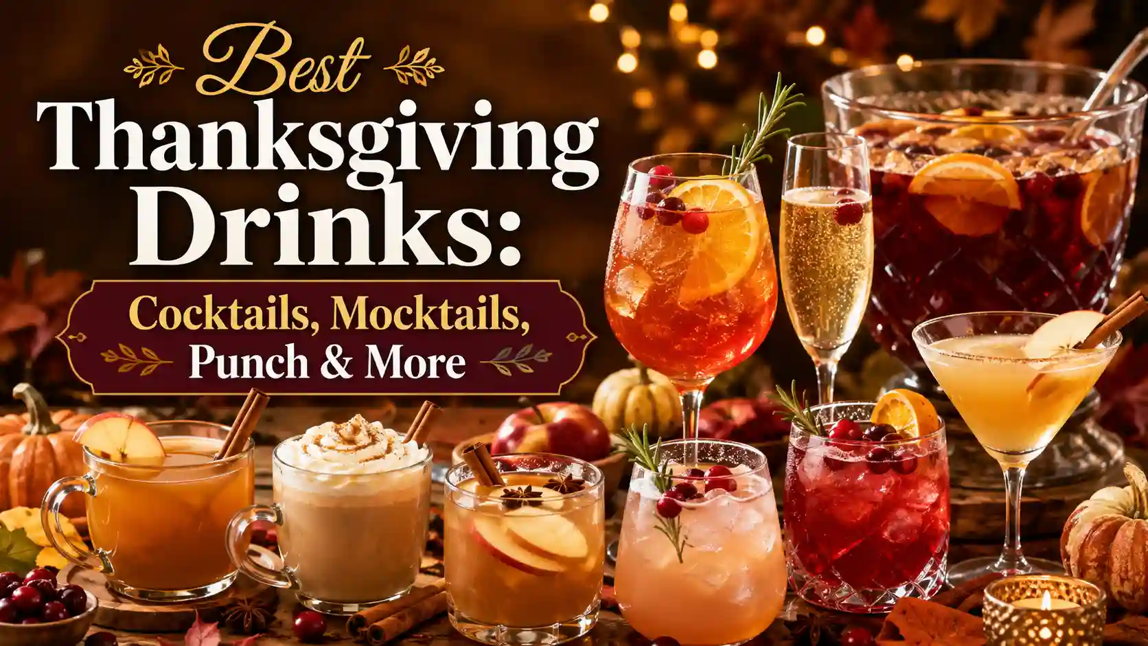 Best Thanksgiving Drinks: Cocktails, Mocktails, Punch & More