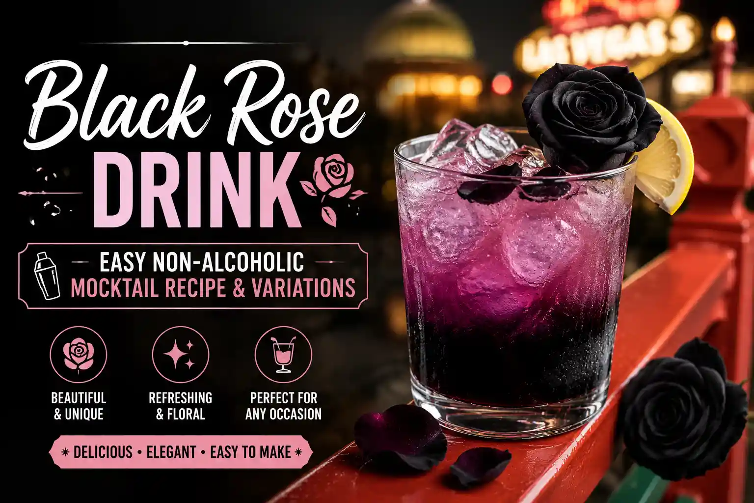 Black Rose Drink: Easy Non-Alcoholic Mocktail Recipe & Variations