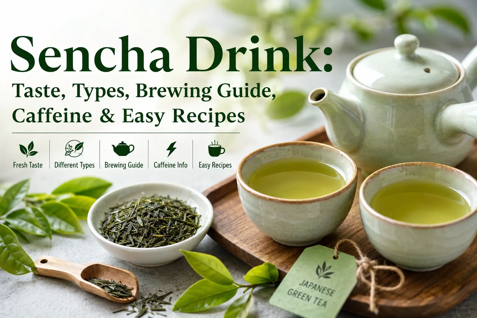 Sencha Drink: Taste, Types, Brewing Guide, Caffeine & Easy Recipes