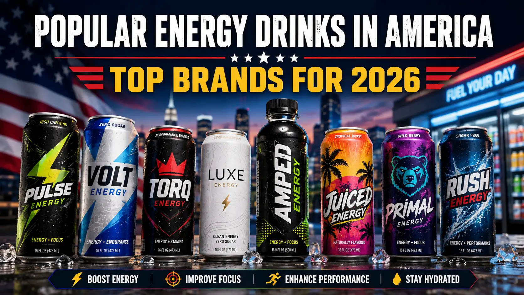 Popular Energy Drinks in America: Top Brands for 2026