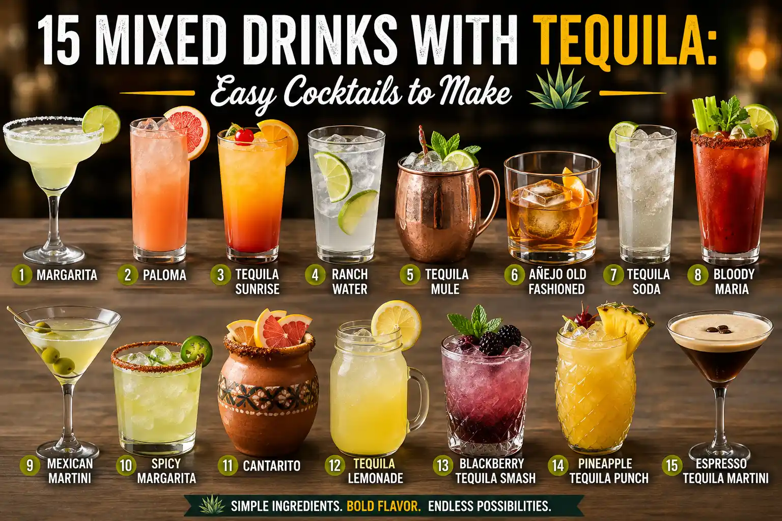 15 Mixed Drinks With Tequila: Easy Cocktails to Make